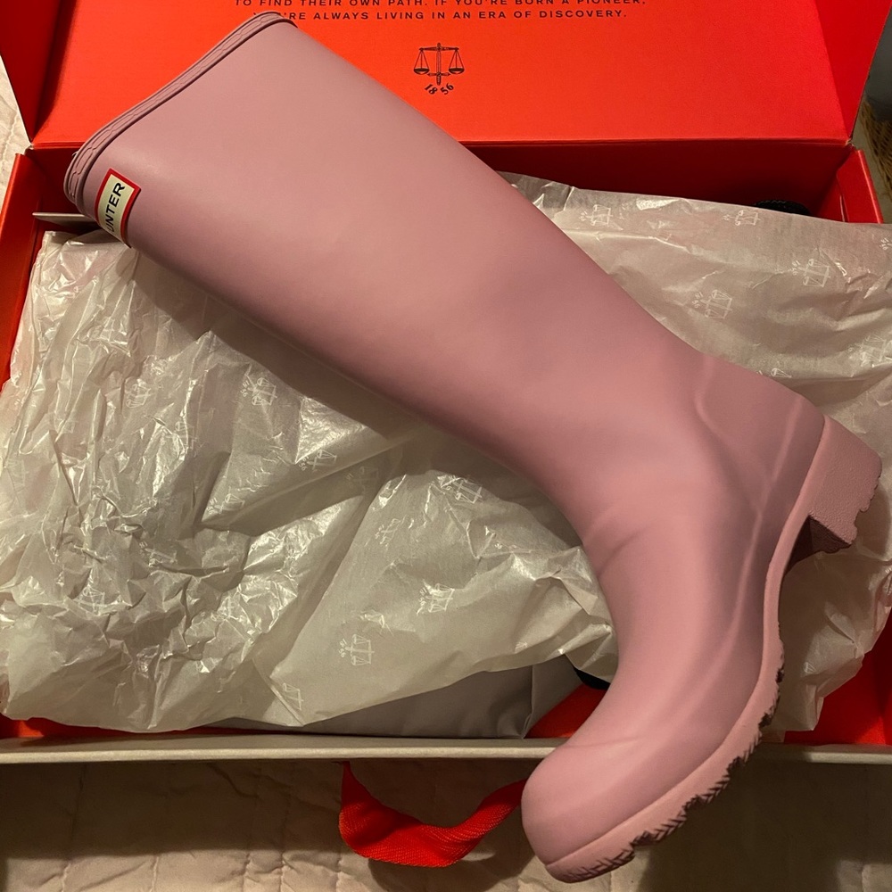 Hunter Rain Boots in Blossom